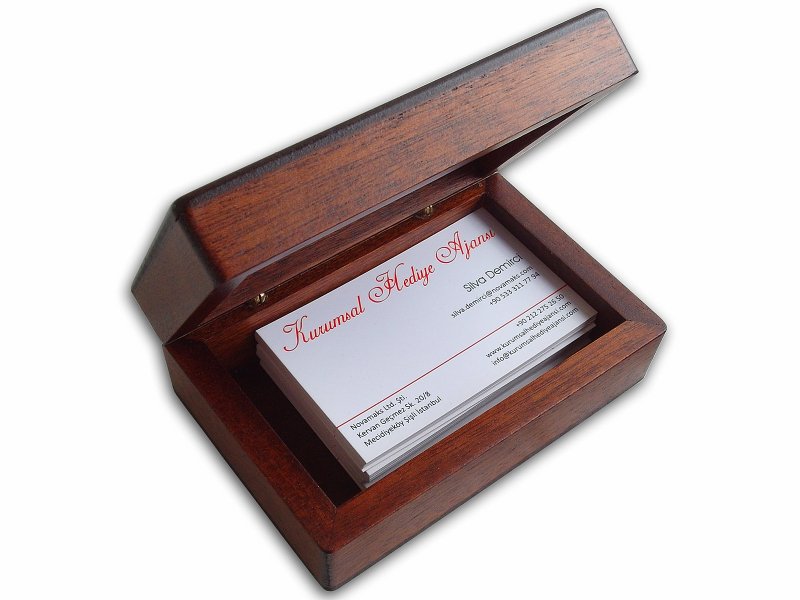 Custom Design Desktop Business Card Box