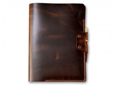 Handmade Leather A4 Notebook Cover