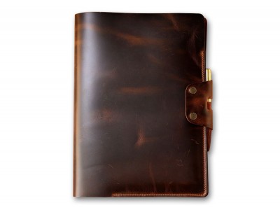 Handmade Leather A4 Notebook Cover