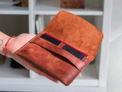 Handmade Leather Travel Wallet