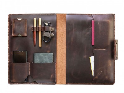 Macbook Organizer Genuine Leather Case