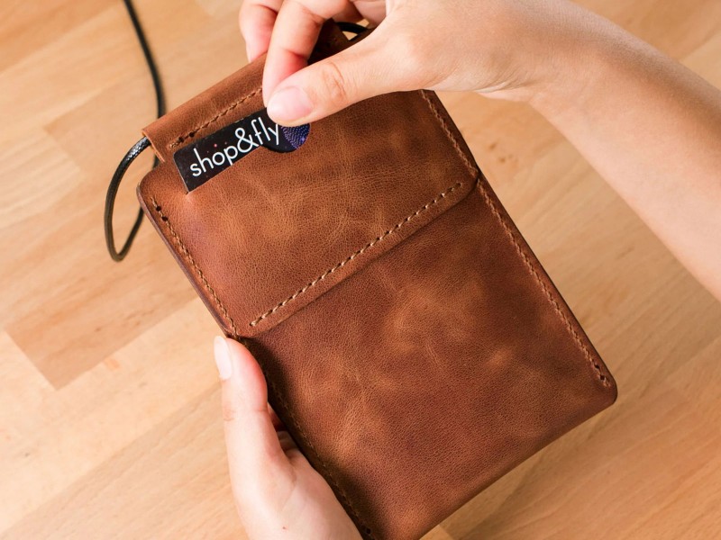Leather Slim Phone Bag 