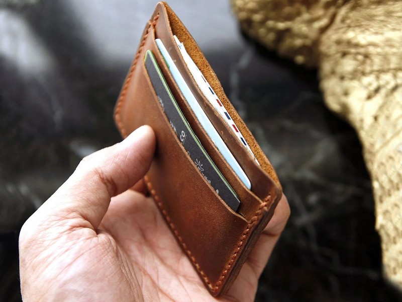 Leather Minimalist Card Holder