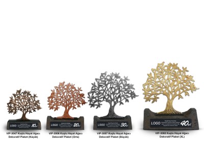 Tree of Life Decorative Seniority Award / Plaque (4 Sizes, 4 Colors)