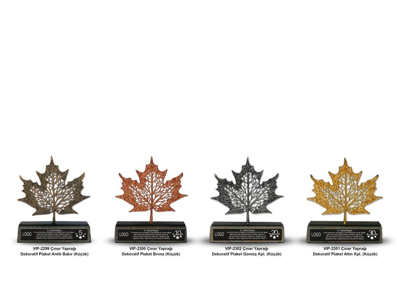 Sycamore Leaf Decorative Seniority Awards (Small, 4 Sizes)