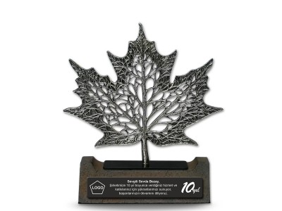 Sycamore Leaf Decorative Seniority Awards (Medium, 3 Color)