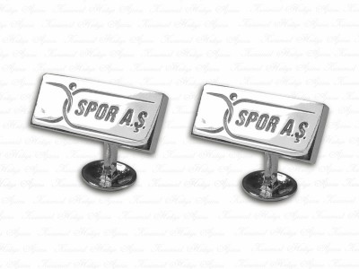 Corporate Custom Design Silver Cufflinks