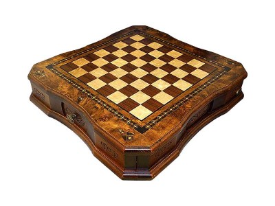 Handcrafted Butterfly Design Large Size Chess Set with Cover
