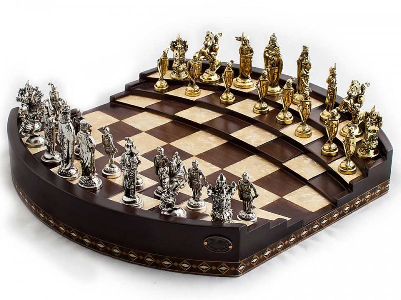 Handcrafted Arena Design Chess Set