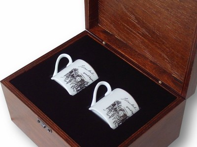 Covered Bazaar themed VIP Coffee Set in Wooden Box