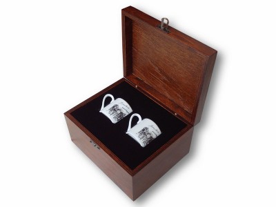 Covered Bazaar themed VIP Coffee Set in Wooden Box
