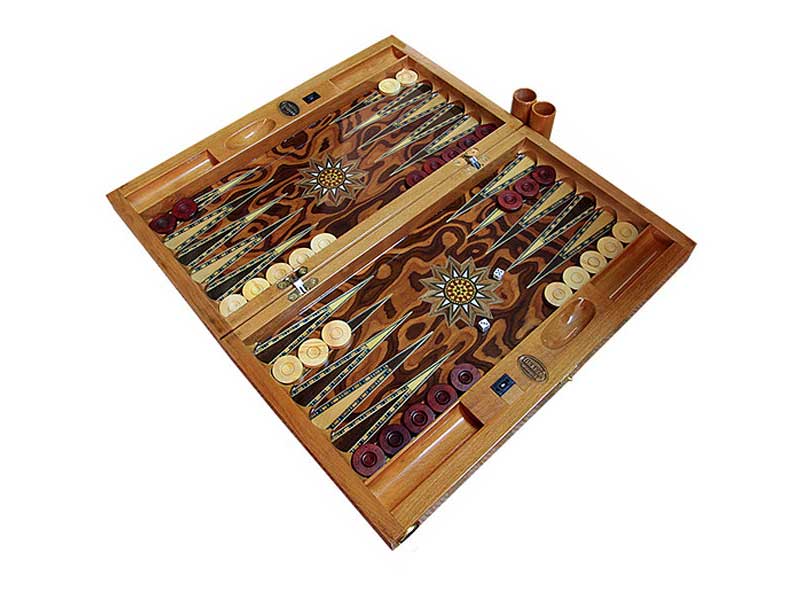 Handcrafted Wooden Backgammon