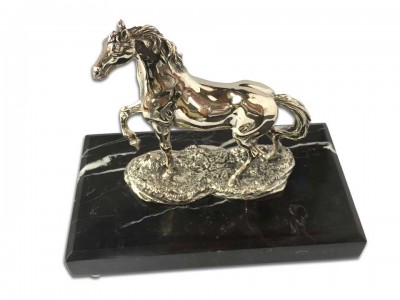 Silverr Plated Decorative Horse