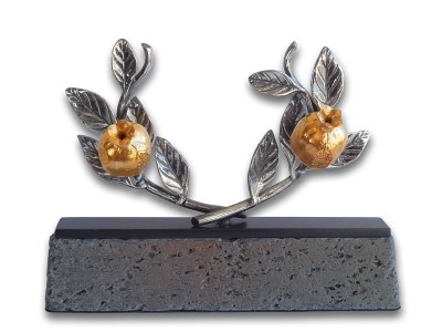 Silver Plated Pomegranate Branch