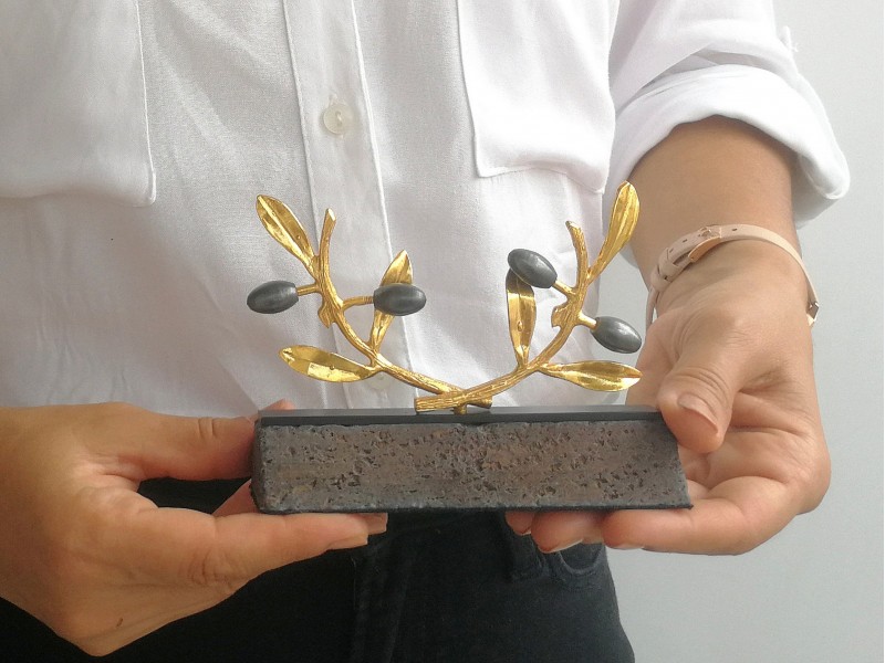 Silver Plated Olive Branch