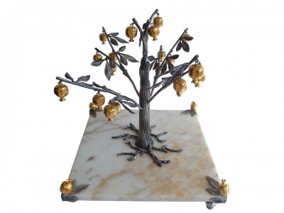 Silver Plated Pomegranate Tree