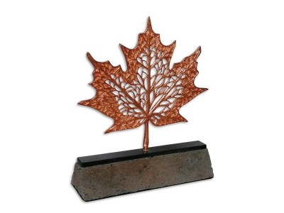 Sycamore Leaf Decorative Plaque Bronze (Small)