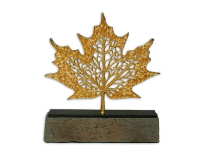 Sycamore Leaf Decorative Object Gold (Small)