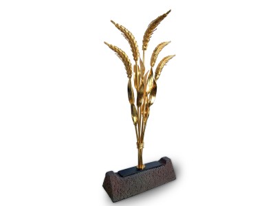 Symbol of Abundance Ear Of Wheat Decorative Award Large