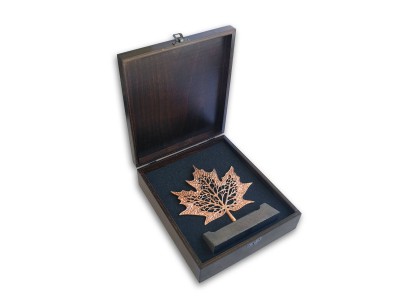 Sycamore Leaf Decorative Plaque Bronze (Medium Size)