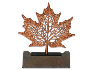 Sycamore Leaf Decorative Object Bronze (Medium Size)