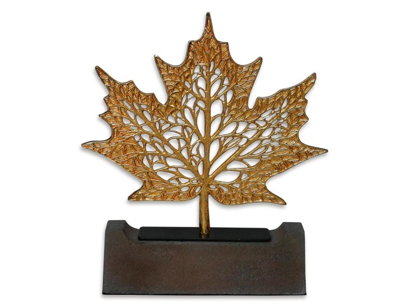 Sycamore Leaf Decorative Object Gold (Medium Size)