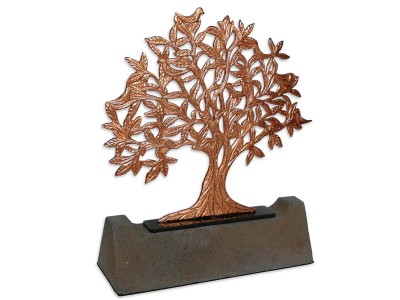 Bird Tree of Life Decorative Object Medium Size (Bronze)