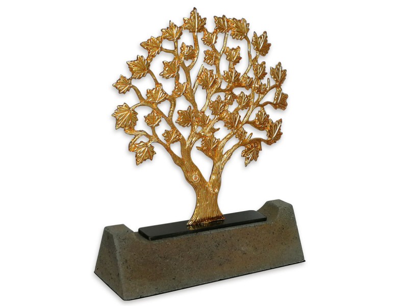 Sycamore Tree Decorative Plaque (Gold)