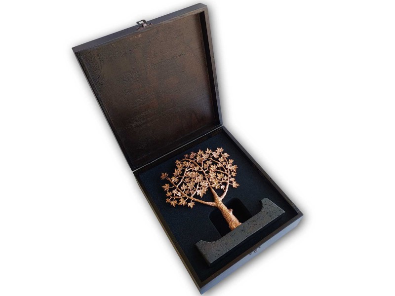 Büyük Çınar Ağacı Dekoratif Plaket Bronz Büyük Çınar Ağacı Dekoratif Plaket Bronz