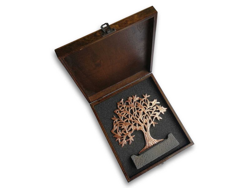 Bird Tree of Life Decorative Plaque Bronze (Large)