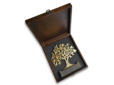 Bird Tree of Life Decorative Object Gold (Large)