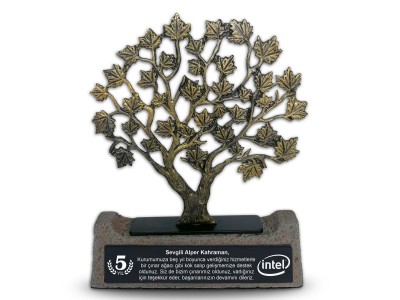 Sycamore Tree Decorative Award (Antique Brass)