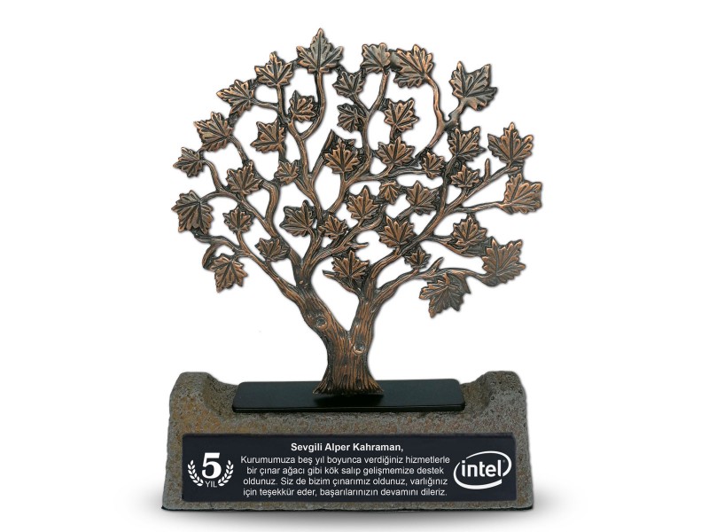 Sycamore Tree Decorative Plaque Antque Bronze