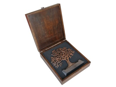 Bird Tree of Life Decorative Plaque Antique Bronze (Large)
