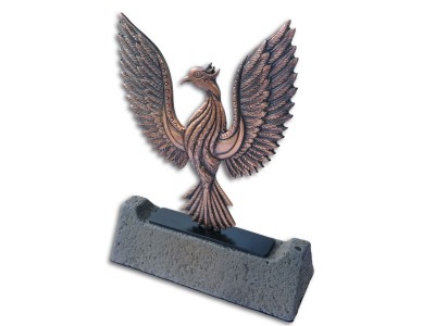 Simurg Dekoratif Plaket Antik Bronz