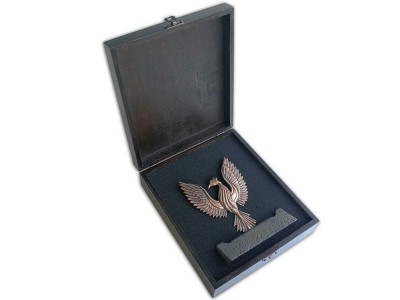 Simurg Dekoratif Plaket Antik Bronz