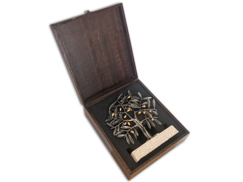 Bilge Zeytin Ağacı Dekoratif Plaket (Gümüş) Bilge Zeytin Ağacı Dekoratif Plaket (Gümüş)