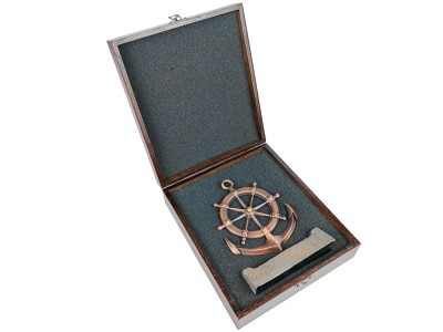 Dümen & Çapa Dekoratif Plaket Antik Bronz