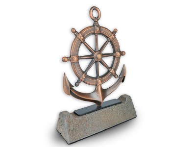Dümen & Çapa Dekoratif Plaket Antik Bronz