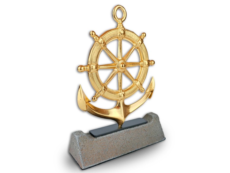 Dümen & Çapa Dekoratif Plaket Altın